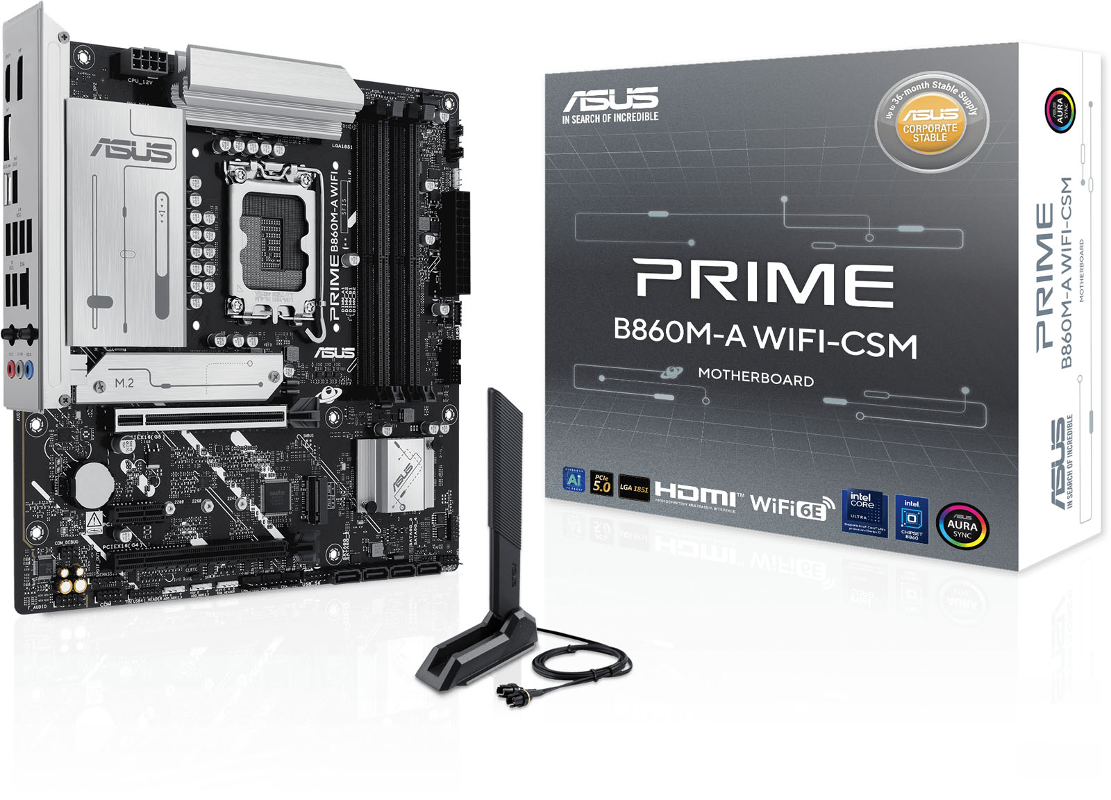 ASUS Prime B860M-A-CSM Intel Socket 1851 Motherboard
